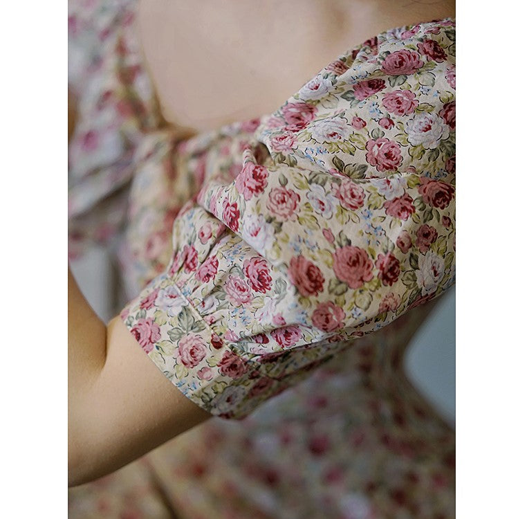 Flower field vintage dress