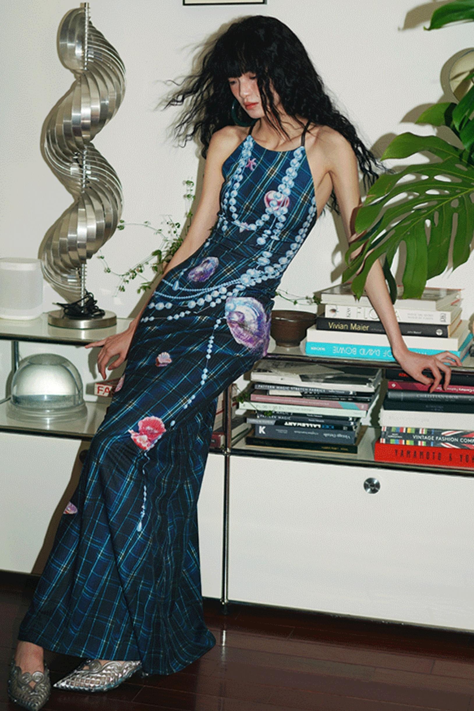 Pearl Backless Dress