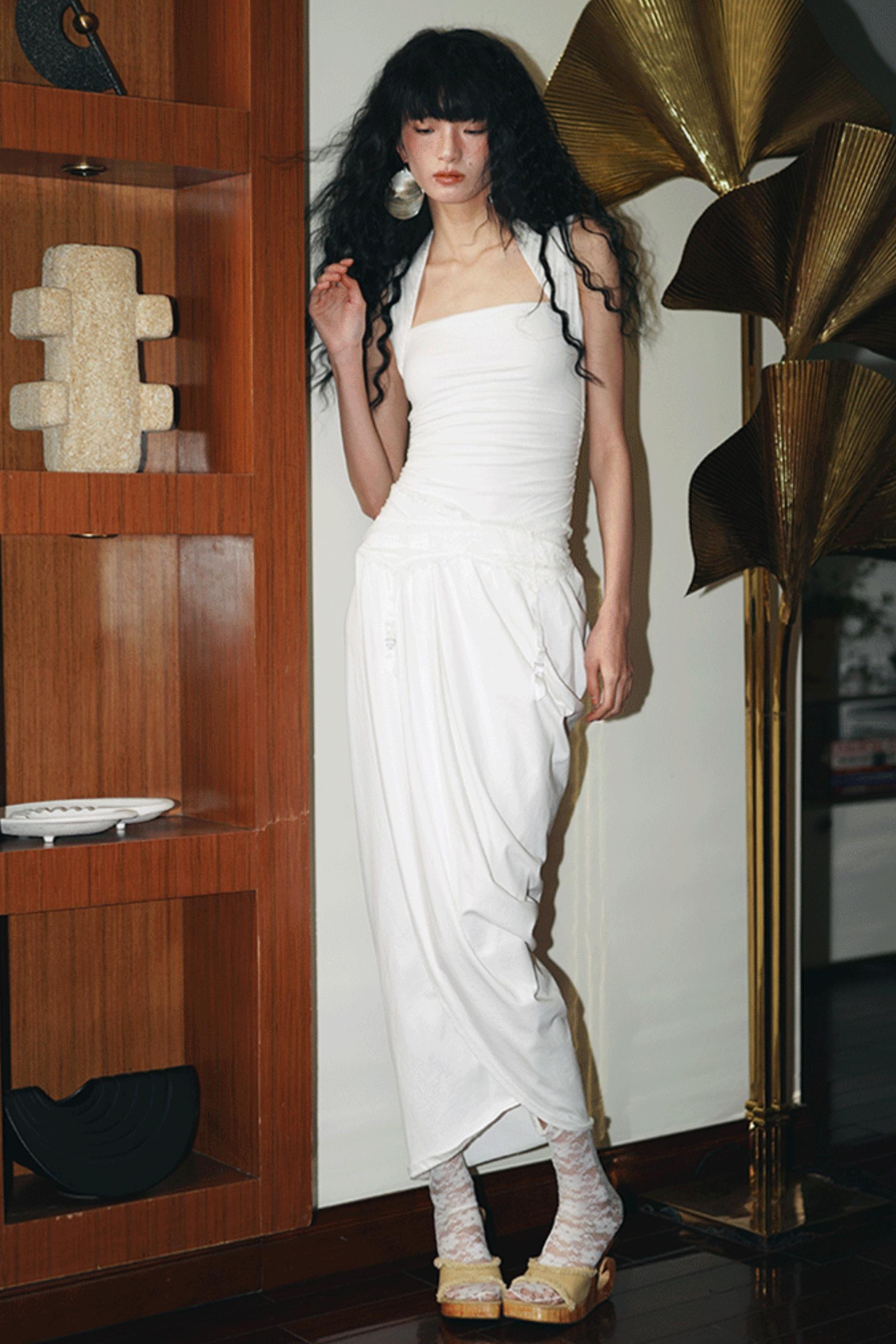 Western Style Draped Dress