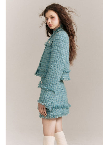 Wool Tweed Jacket & Half Skirt【s0000003856】