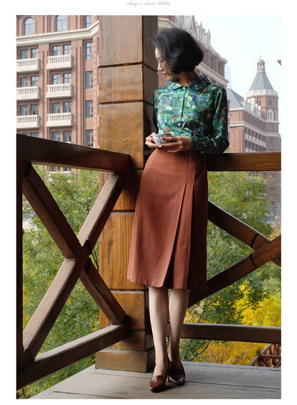 Western-style lady vintage skirt