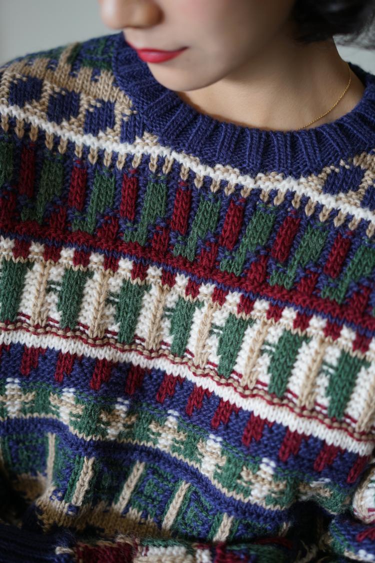 Nordic Retro Fair Isle Knit