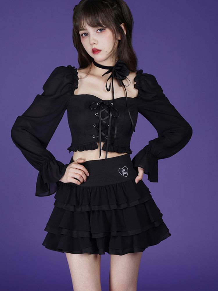 Dark Romantic Rose Chocker【s0000002042】