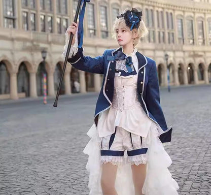 CastleToo - Coffin of Pilgrimage - Medieval European Ouji Lolita Shirt & Pants Suit