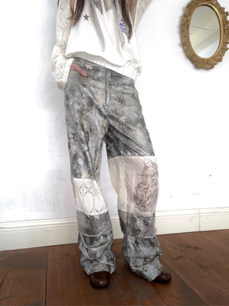 Tie-Dye Printed Casual Pants【s0000005064】