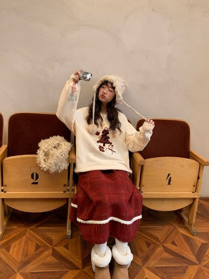 Holiday Vibe Sense Plaid Two Piece Set【s0000005875】