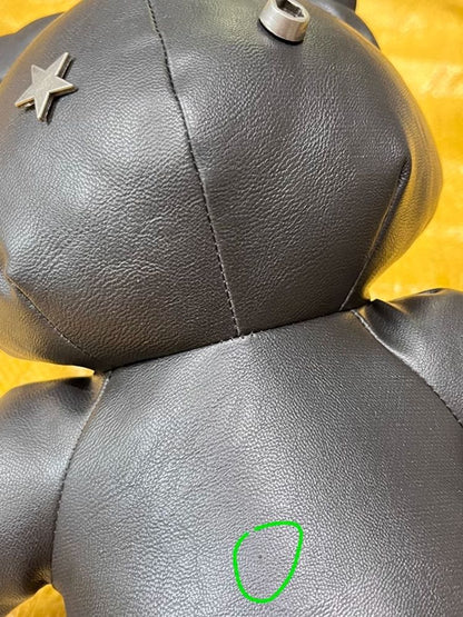 Star Rivet Biker Cat Battle Damage Kitten Double Shoulder Bag【s0000005209】