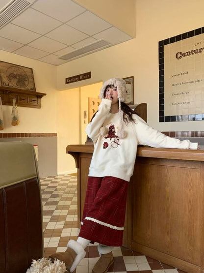 Holiday Vibe Sense Plaid Two Piece Set【s0000005875】