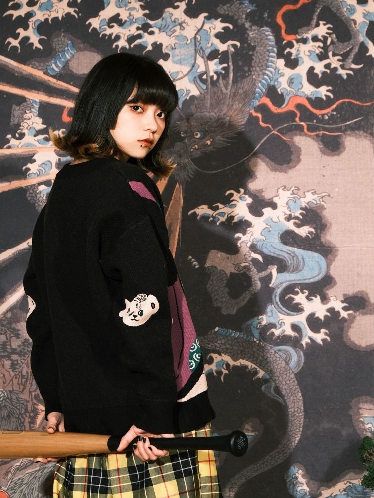 Jacquard Retro Couple Sweater【s0000003619】