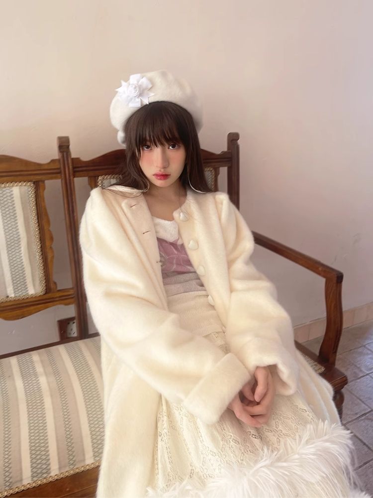 Sheer Knit Strapless Long Sleeve Top【s0000004900】