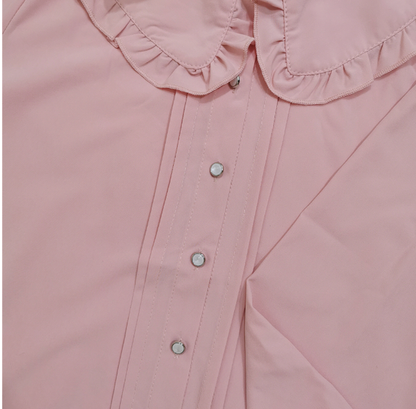 Niu Niu - Plus Size Lolita Blouse Long Sleeve Shirt