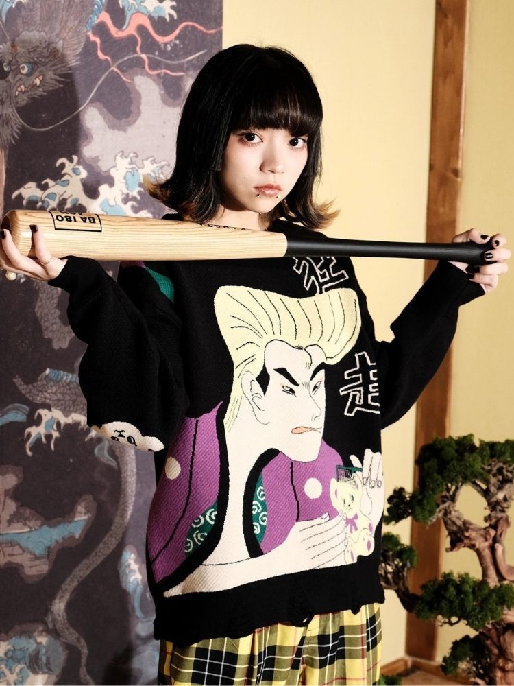 Jacquard Retro Couple Sweater【s0000003619】