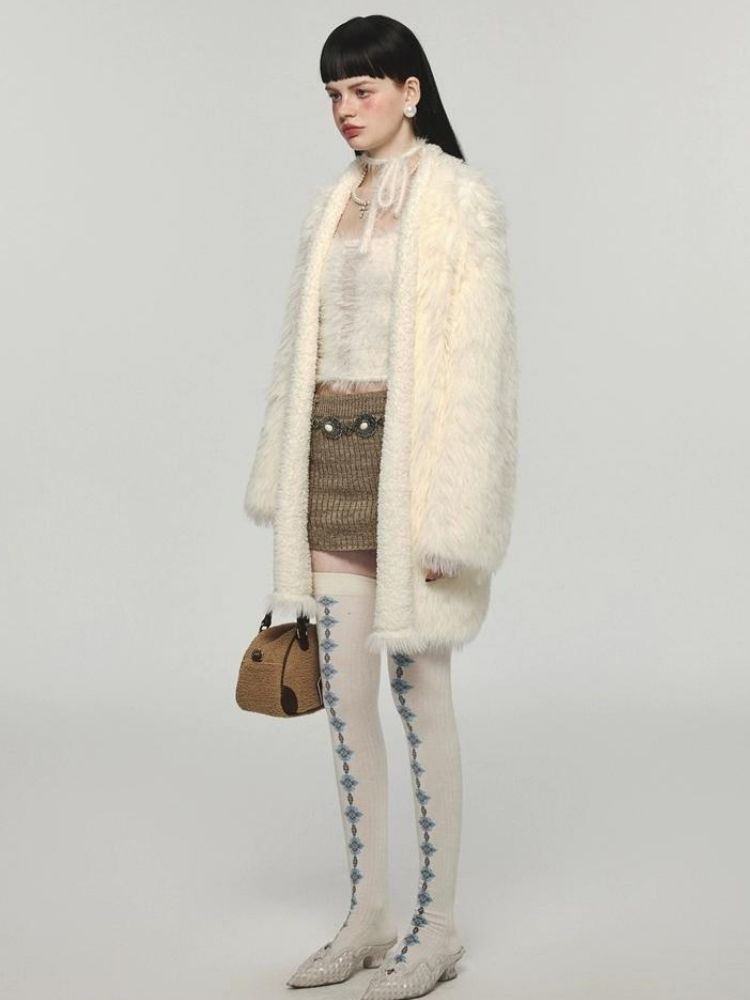 Winter mink knit jacket vest【s0000004128】