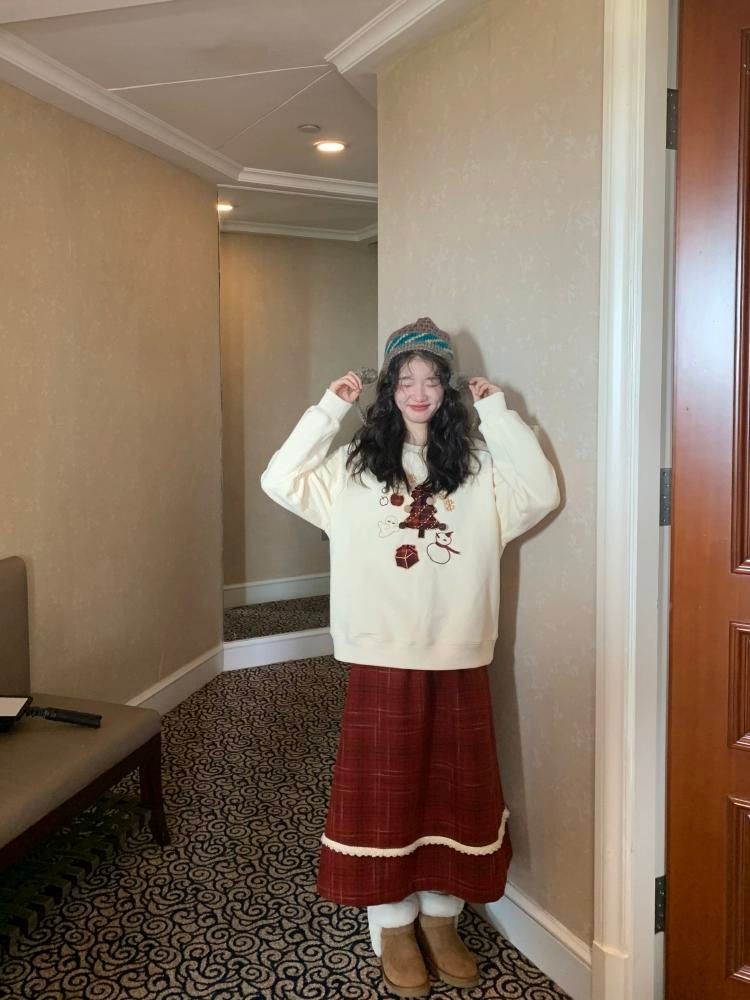 Holiday Vibe Sense Plaid Two Piece Set【s0000005875】