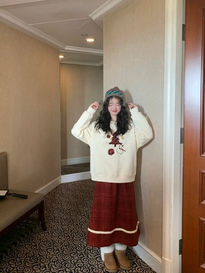 Holiday Vibe Sense Plaid Two Piece Set【s0000005875】