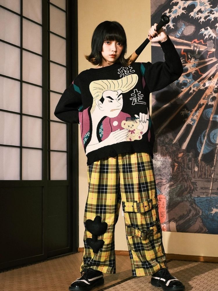 Jacquard Retro Couple Sweater【s0000003619】