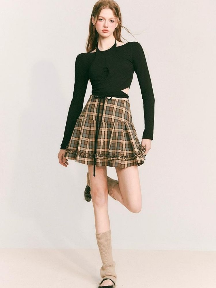 Fake two-piece knitted sweater【s0000003235】