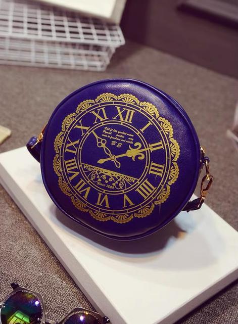 Kira - Alice Clock - Kawaii Lolita Shoulder Bag Round Lolita Crossbody Bag