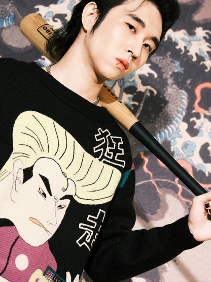 Jacquard Retro Couple Sweater【s0000003619】