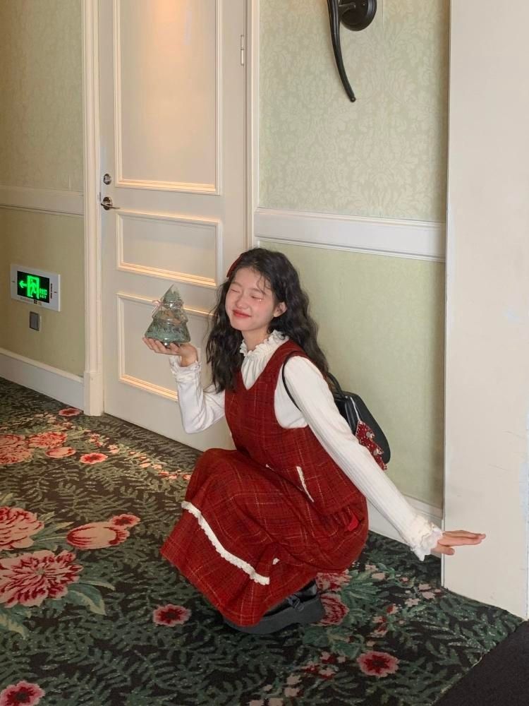 Holiday Vibe Sense Plaid Two Piece Set【s0000005875】