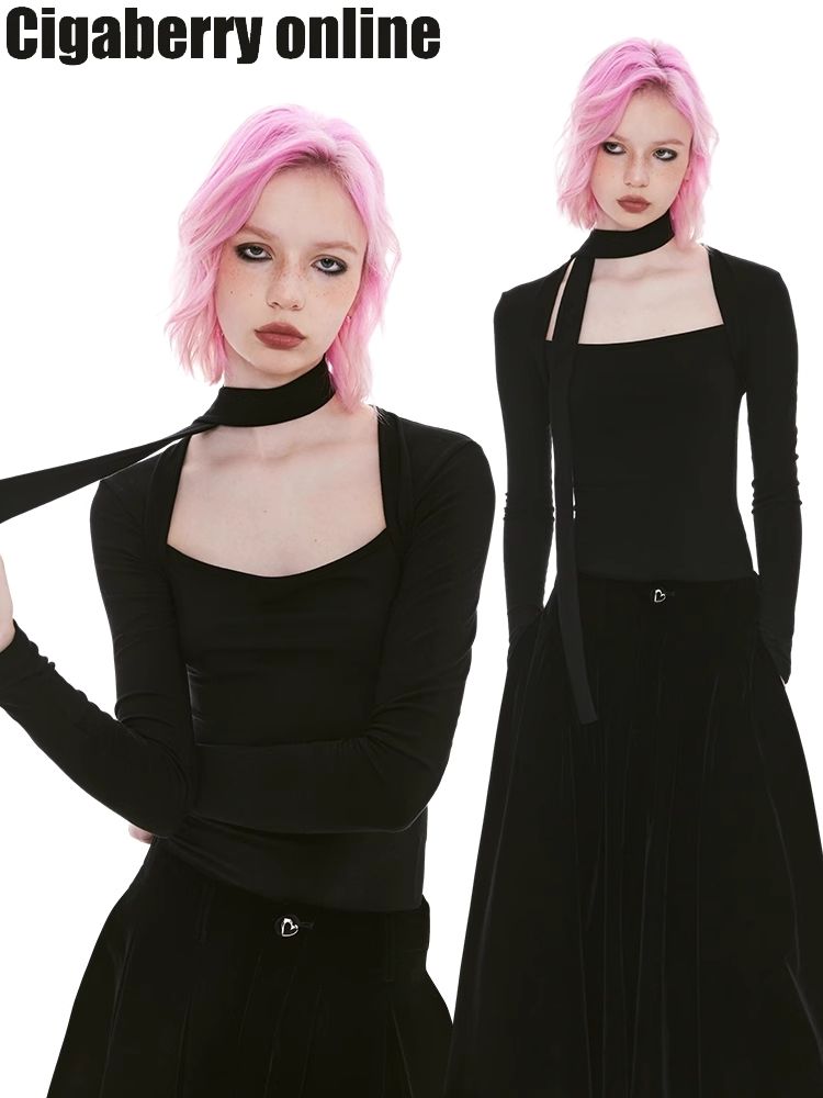 Skinny Tight Long Sleeve t-shirt【s0000004963】