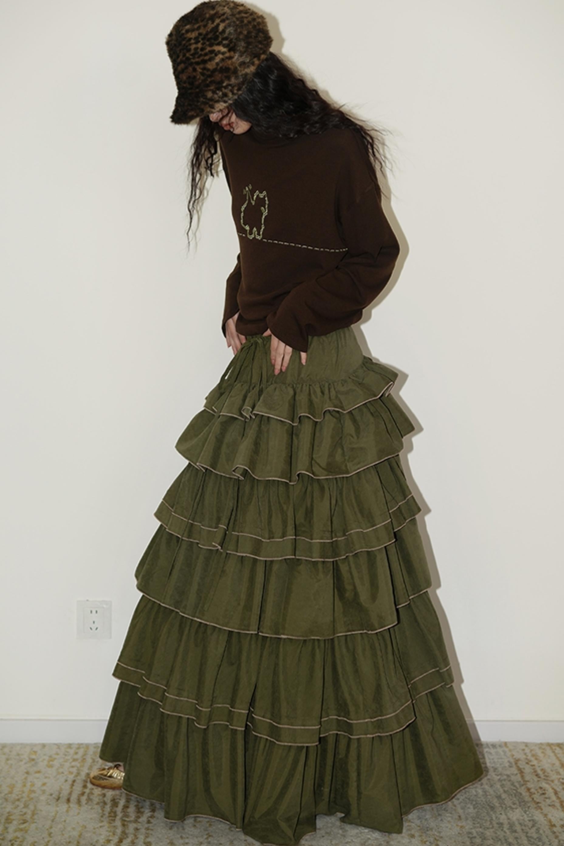 Casual Puppy Design Crewneck Top