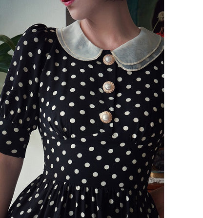 retro polka dot dress