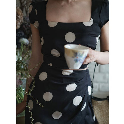 Duchess polka dot vintage skirt