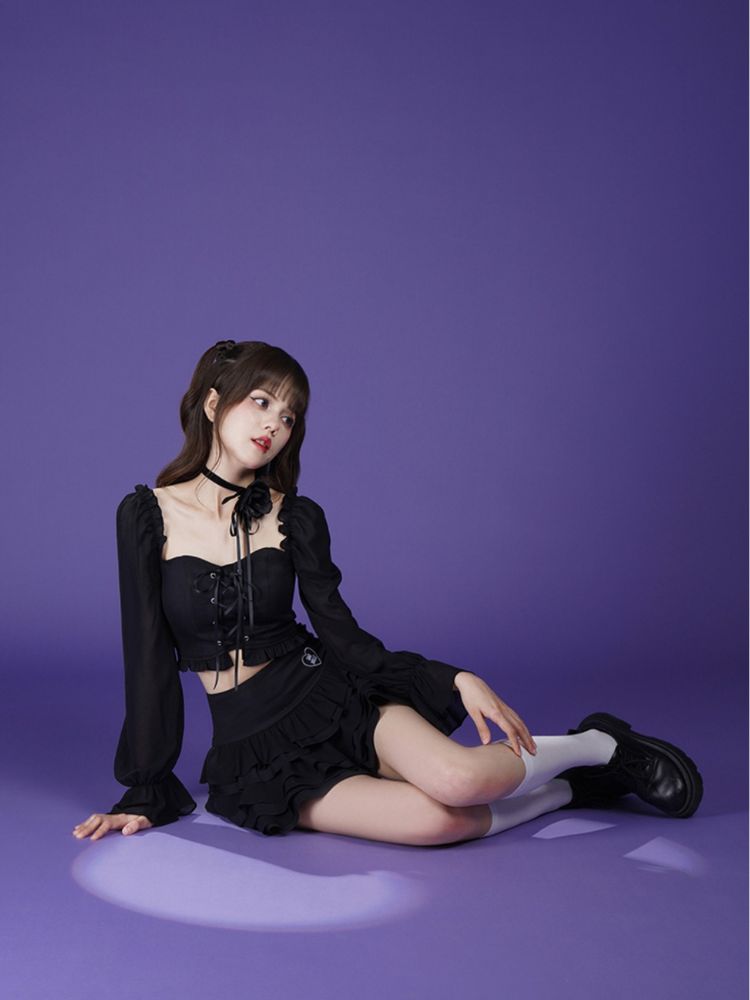 Dark Romantic Rose Chocker【s0000002042】