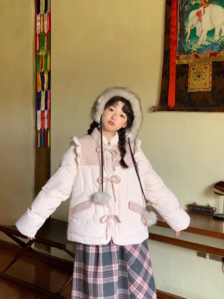 Bowknot small fly-sleeved Jacket【s0000005897】