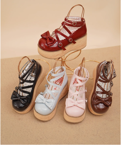 MODO - Sweet Lolita Round-Toe Platform Shoes