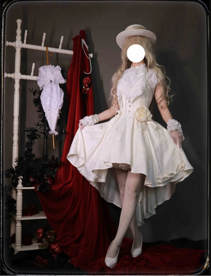 Strawberry Duck - Gothic Lolita Dress White Lolita JSK