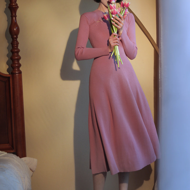 Chinese Knit One Piece for Court Ladies (A Line Type)