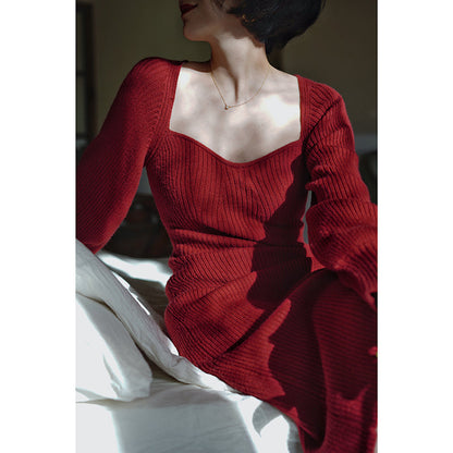 Crimson Lady Knit Dress