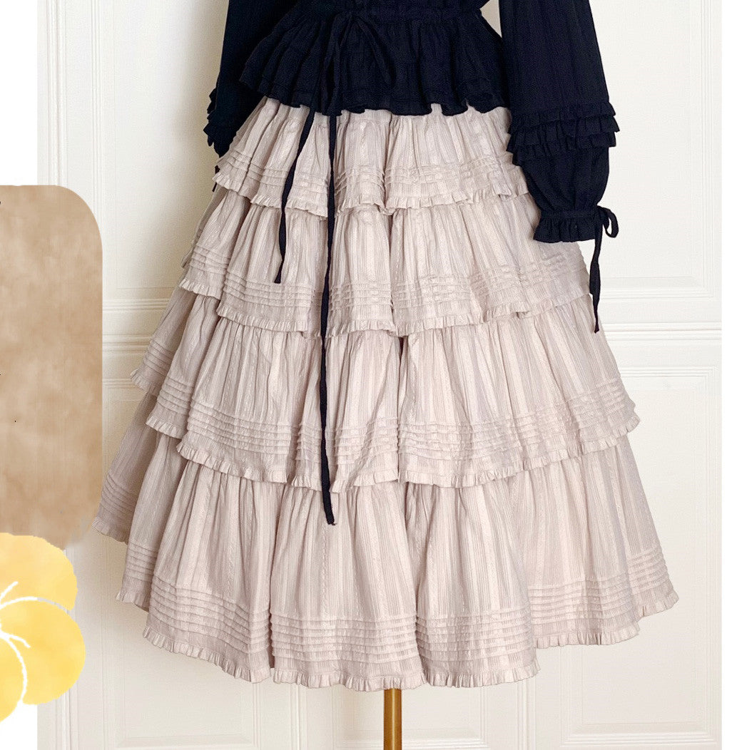 Boguta - Heidi Cotton Lolita Tiered SK Skirt