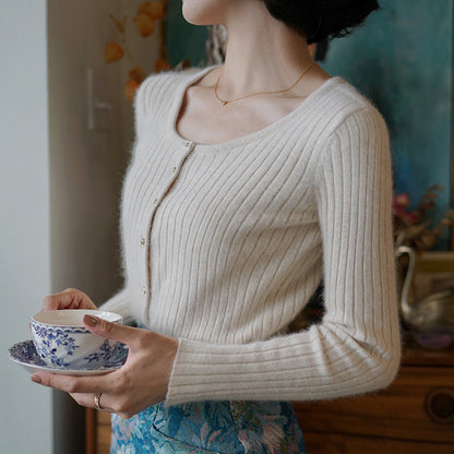 Lady's Classic Knit Cardigan