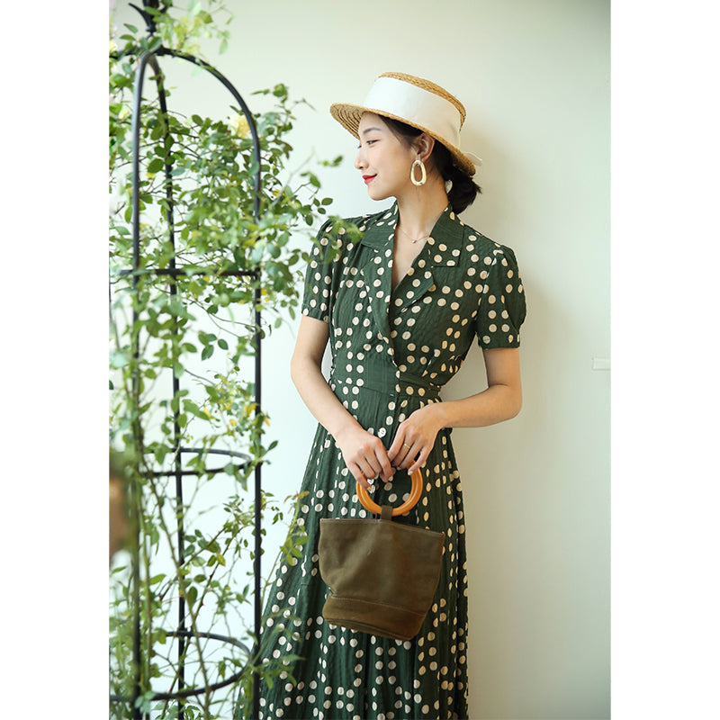 Patina Polka Dot Vintage Dress