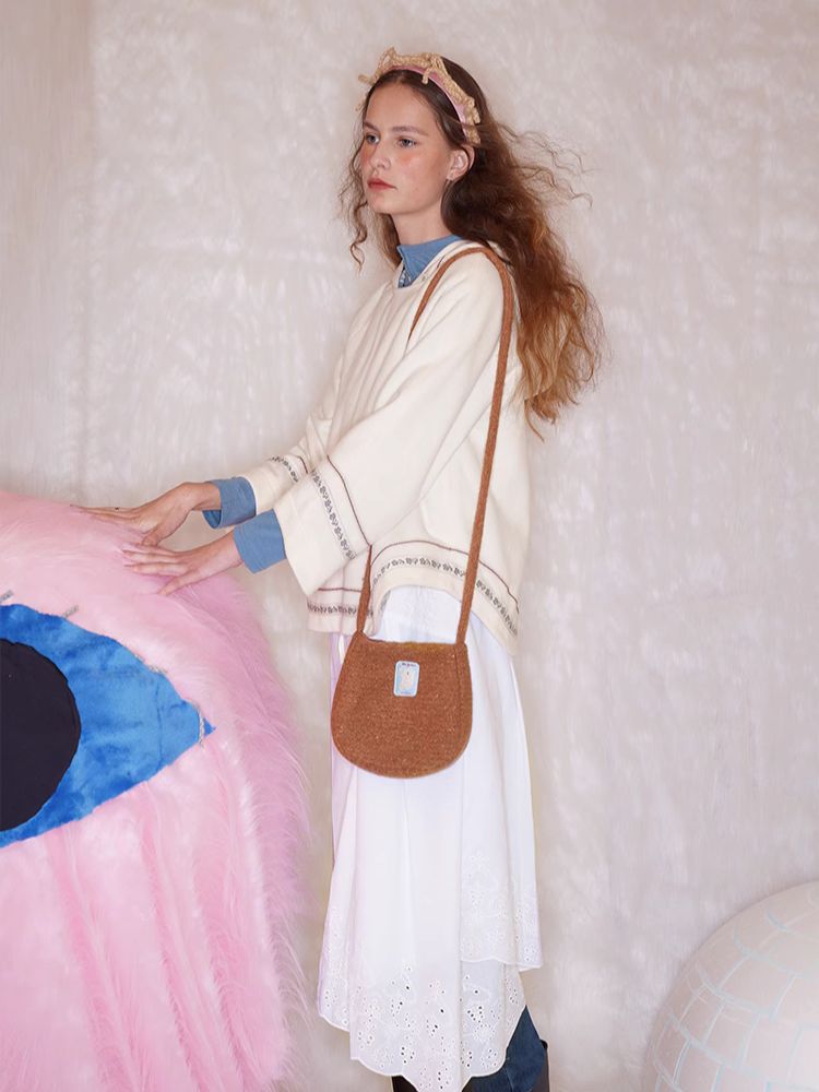 Woolen feeling small egg bag【s0000005924】