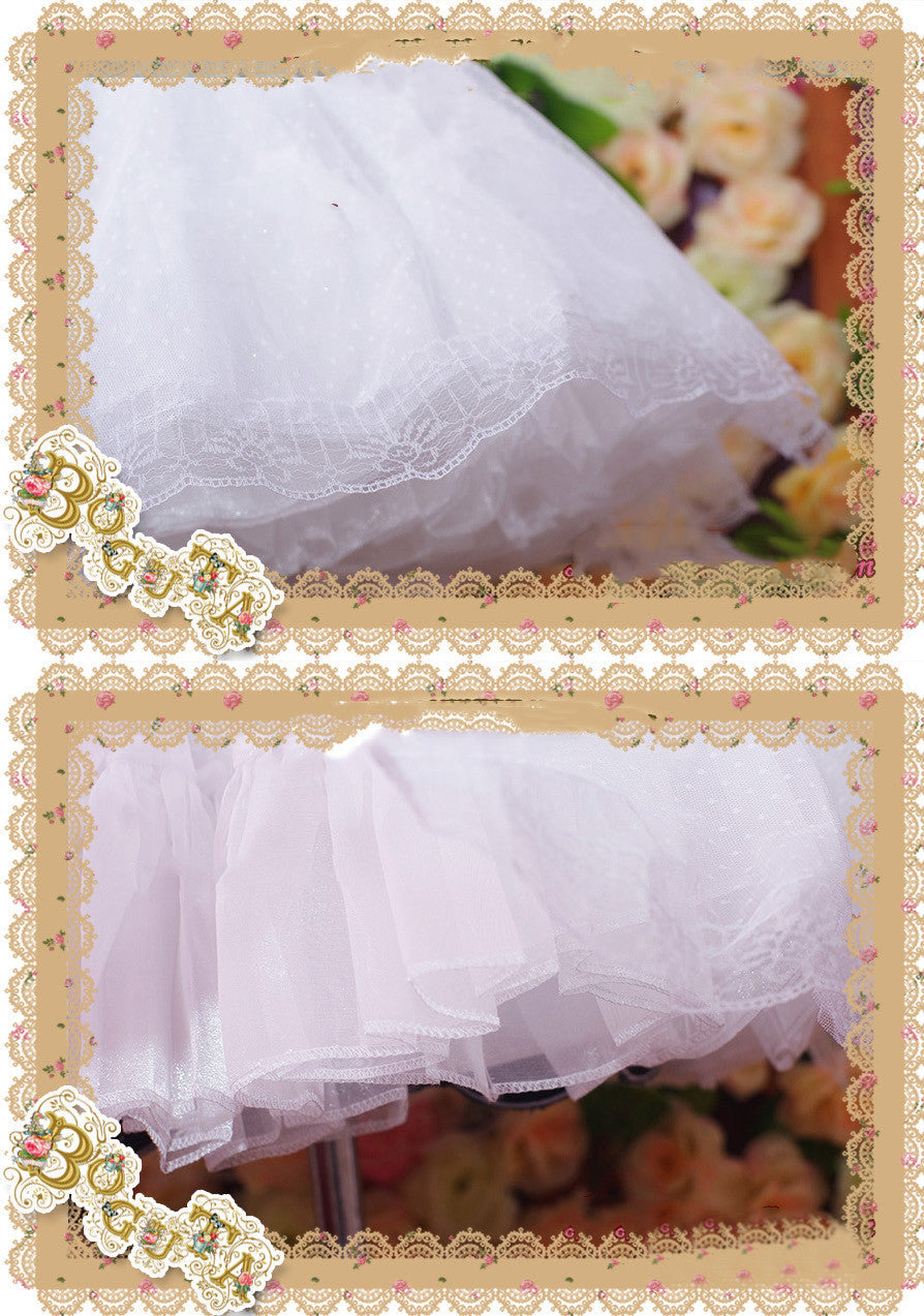 Boguta - A-line Casual Lolita Pure Lace three-layers Petticoat