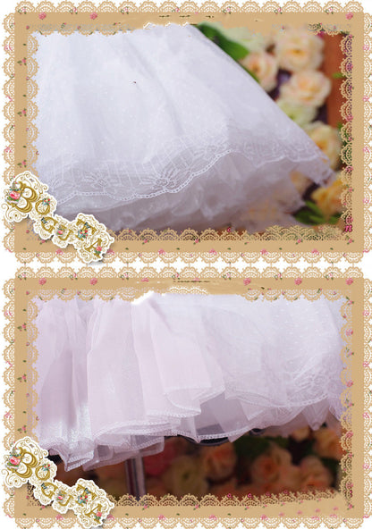 Boguta - A-line Casual Lolita Pure Lace three-layers Petticoat