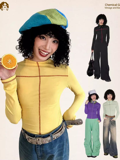 Stitching High Neck Inner T-Shirt【s0000007120】