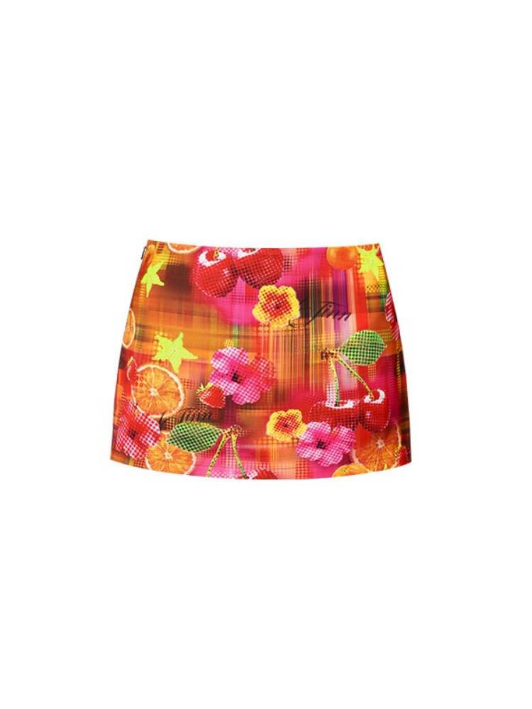 Fruit Print Hip Cover Mini Skirt【s0000009129】