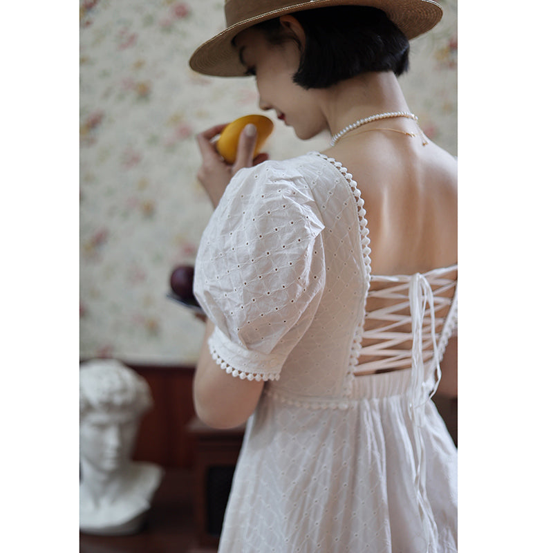 Lady Embroidered Vintage Dress