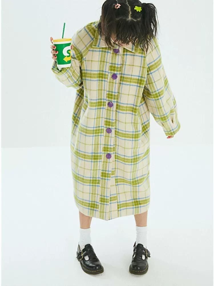 Long Sandwich Warm Tweed Coat【s0000006236】