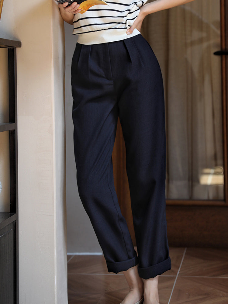 Lady High Waist Vintage Pants