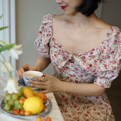 Flower field vintage dress