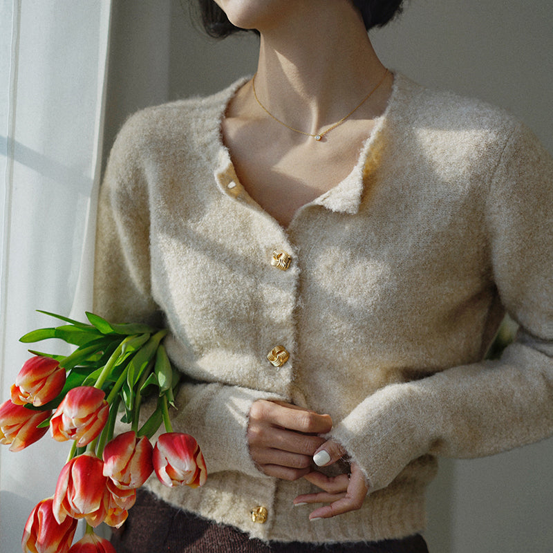 Lady's French Knit Cardigan