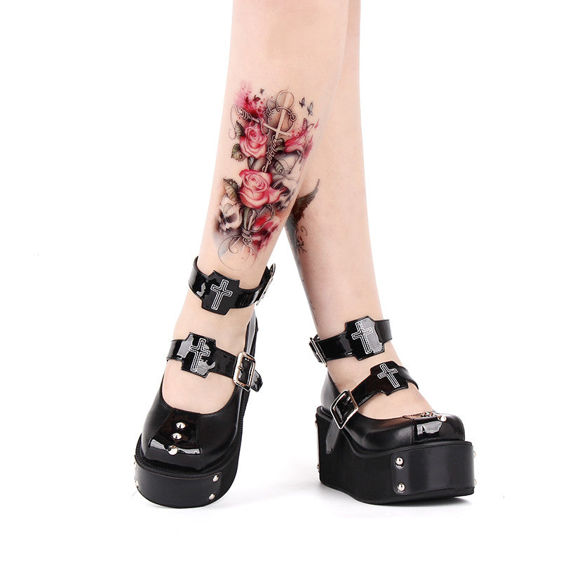 Angelic Imprint - Gothic Lolita Punk Platform Shoes
