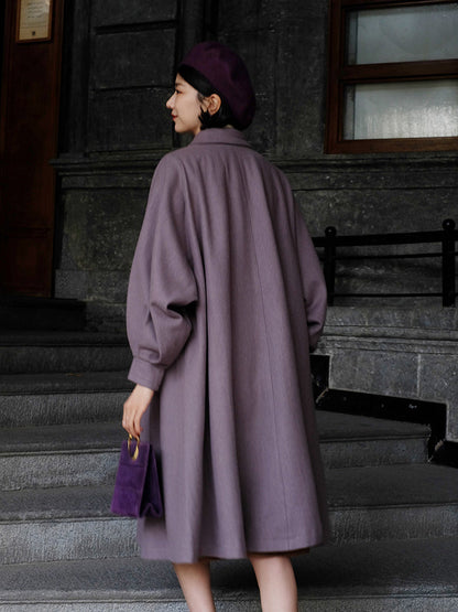 Western lady classical wool coat