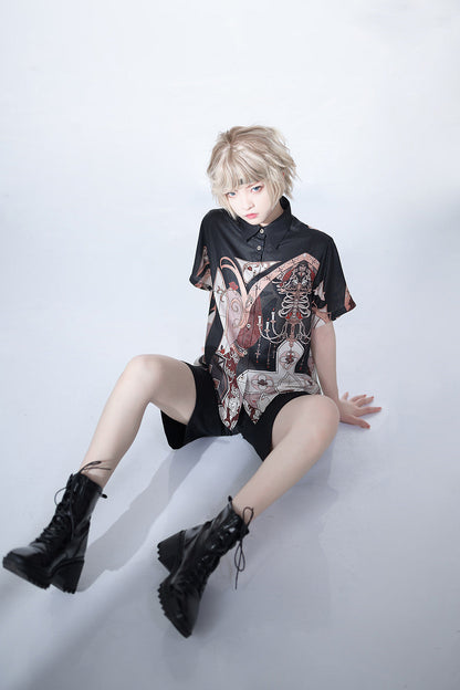 Princess Chronicles - Night Instructions - Short Sleeve Ouji Blouse